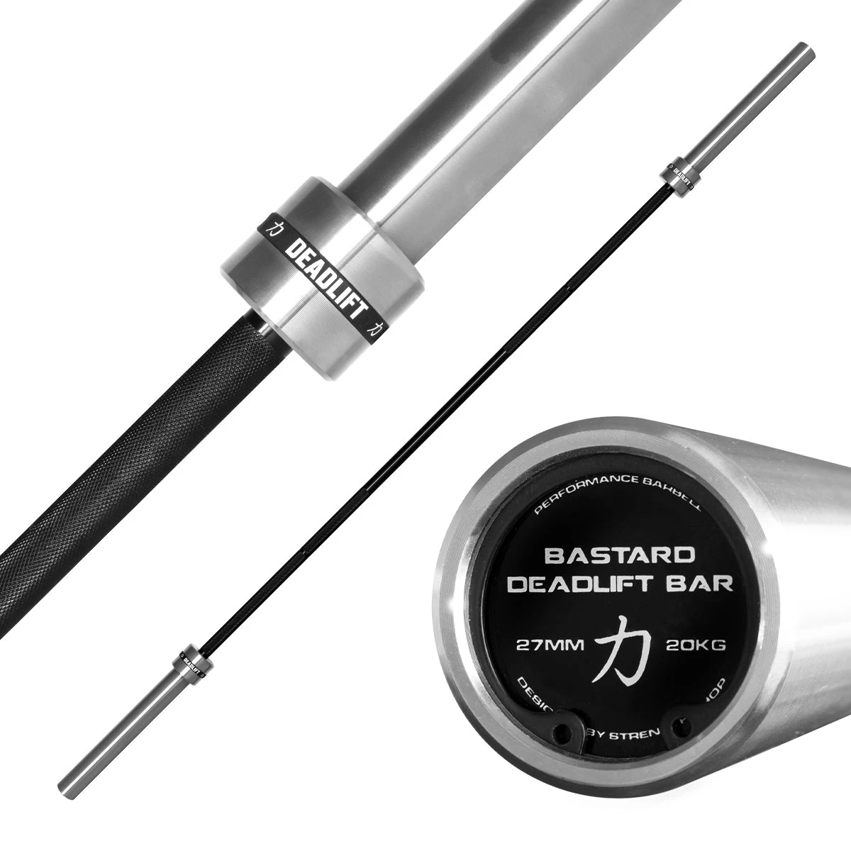 Bastard Deadlift Bar - Schwarzer Chromschaft