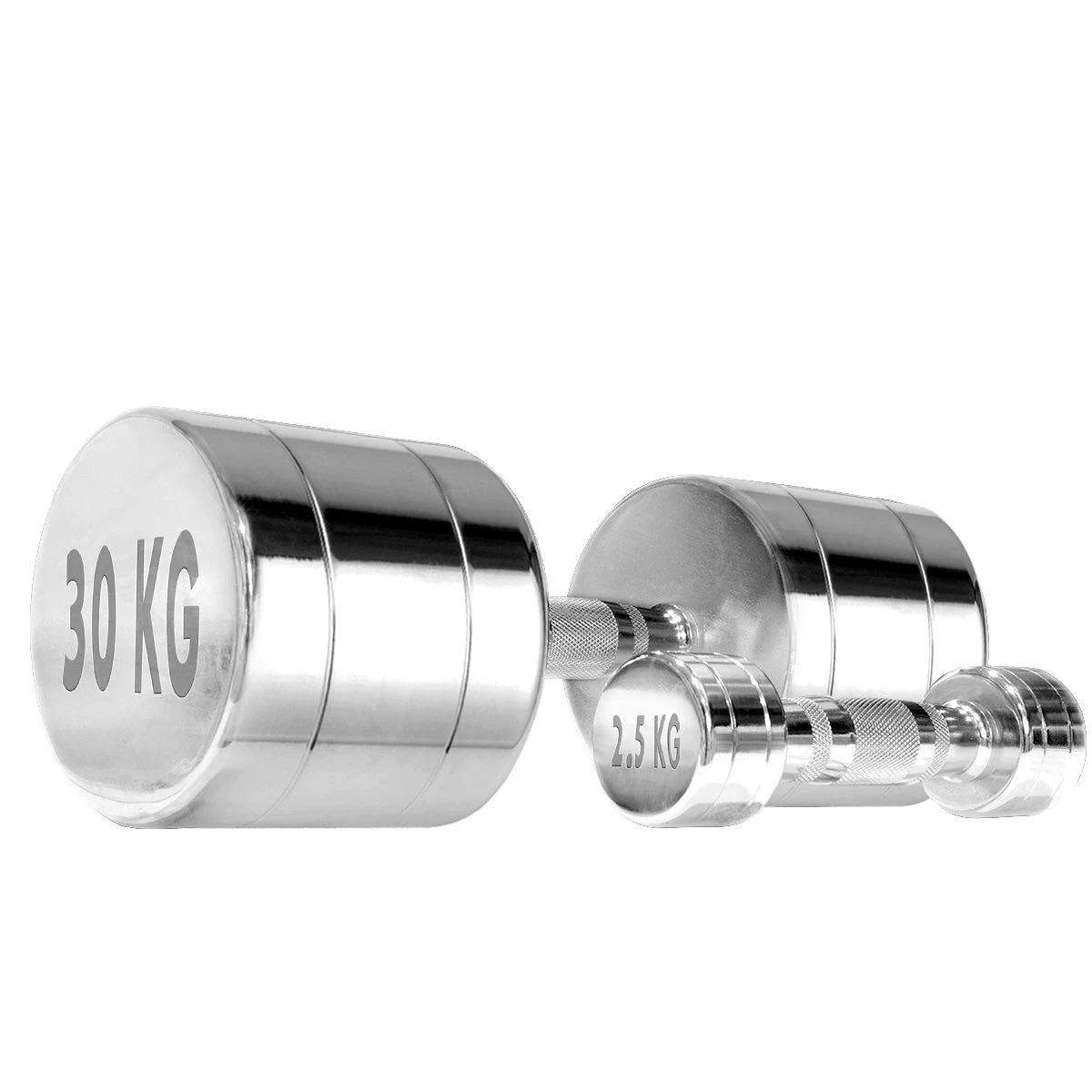 Chrom Kurzhantel Sets, 1kg-10kg & 2,5kg-30kg – Bild 3