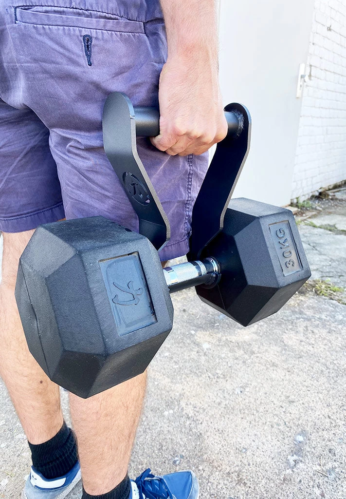 Farmer's Walk Haken Für Kurzhanteln (Paar) – Bild 5